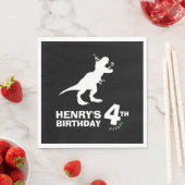 Dinosaur Birthday Paper Napkins Serviette (Beispiel)