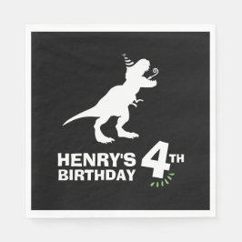 Dinosaur Birthday Paper Napkins Serviette