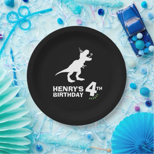 Dinosaur Birthday Paper Plate Pappteller (Party)