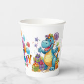 Dinosaur Birthday Pappbecher (Rückseite)