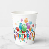 Dinosaur Birthday Pappbecher (Links)