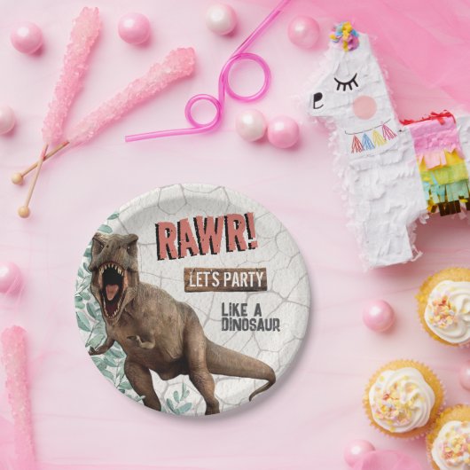 Dinosaur Birthday Pappteller (Party)