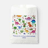 Dinosaur Birthday Party Baby Dusche Geschenktütchen (Vorderseite)