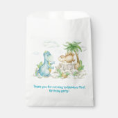 Dinosaur Birthday Party Baby Dusche Geschenktütchen (Vorderseite)