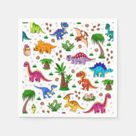 Dinosaur Birthday Party Baby Dusche Serviette
