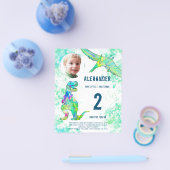 Dinosaur Birthday Party Budget Flyer (Einzeln)