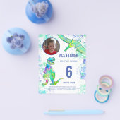 Dinosaur Birthday Party Budget Flyer (Einzeln)