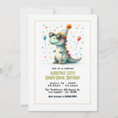 Dinosaur Birthday Party Einladung (Vorderseite)