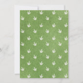 Dinosaur Birthday Party Einladung (Rückseite)