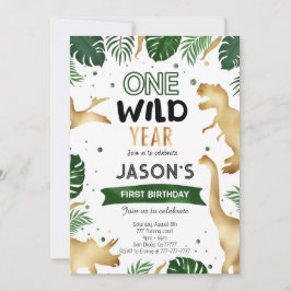 Dinosaur Birthday Party Einladung