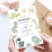 Dinosaur Birthday Party Einladung
