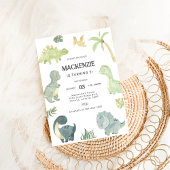 Dinosaur Birthday Party Einladung