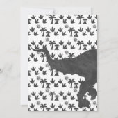 Dinosaur Birthday Party Einladung (Rückseite)