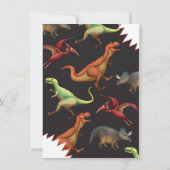 Dinosaur Birthday Party Einladungen (Rückseite)