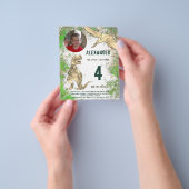 Dinosaur Birthday Party Foto Budget Flyer (Gruppe)
