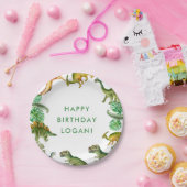 Dinosaur Birthday Party Foto Pappteller (Party)