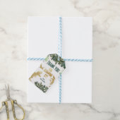 Dinosaur Birthday Party für Geschenkmarken Geschenkanhänger (Mit Garn)