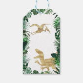 Dinosaur Birthday Party für Geschenkmarken Geschenkanhänger (Rückseite)