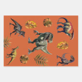 Dinosaur Birthday Party Geschenkpapier Set (Vorderseite)