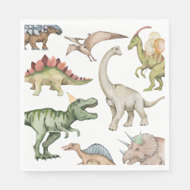 Dinosaur Birthday Party Napkins Serviette