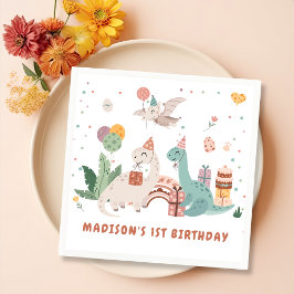 Dinosaur Birthday Party Napkins Serviette