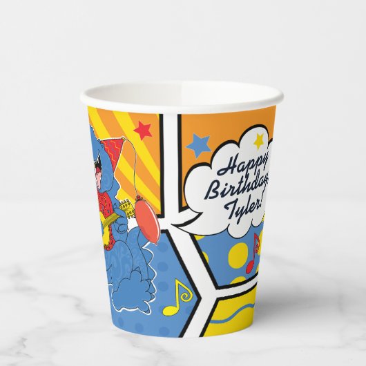 Dinosaur Birthday Party Pappbecher (Links)