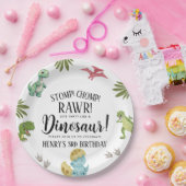 Dinosaur Birthday Party Pappteller (Party)