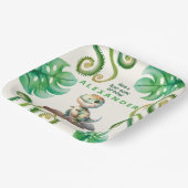 Dinosaur Birthday Party Pappteller (Gewinkelt)