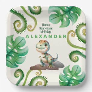 Dinosaur Birthday Party Pappteller