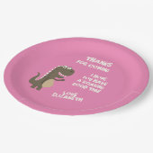 Dinosaur Birthday Party Pappteller (Schrägansicht)