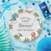 Dinosaur Birthday Party Pappteller (Party)