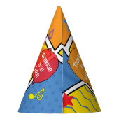 Dinosaur Birthday Party Partyhütchen (Rückseite)