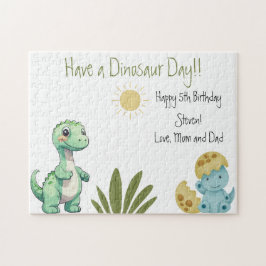 Dinosaur Birthday Party Puzzle