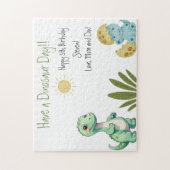 Dinosaur Birthday Party Puzzle (Vertikal)