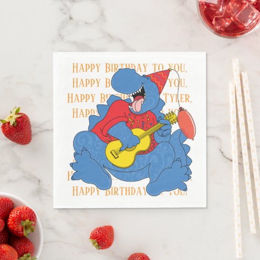 Dinosaur Birthday Party Serviette (Beispiel)