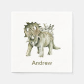 Dinosaur Birthday Party Serviette (Vorderseite)