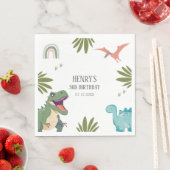 Dinosaur Birthday Party Serviette (Beispiel)