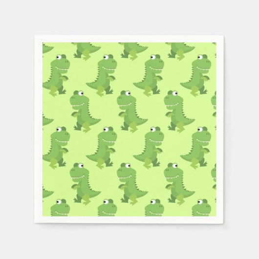 Dinosaur Birthday Party Serviette (Vorderseite)