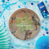 Dinosaur Birthday Party T Rex Pappteller (Party)