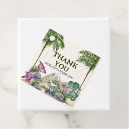 Dinosaur Birthday Party T-rex Wassercolor Geschenkanhänger