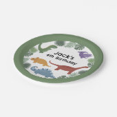 Dinosaur Birthday Party Teller (Schrägansicht)