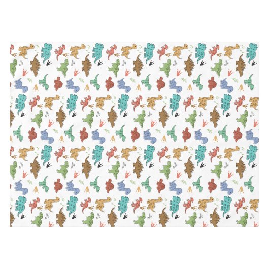 Dinosaur Birthday Party Tischdecke (Vorderseite (Horizontal))