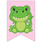 Dinosaur Birthday Party Wimpelkette (Erste Fahne)