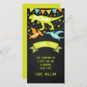 Dinosaur Birthday Personalisiert Dankeskarte (Vorne/Hinten)