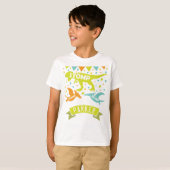 Dinosaur Birthday Personalisiert T-Shirt (Vorne ganz)