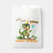 Dinosaur Birthday - Stomp Chomp Roar T-Rex Birthda Geschenktütchen (Vorderseite)