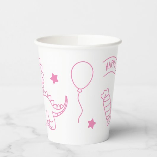 dinosaur birthday supplies pappbecher (Links)