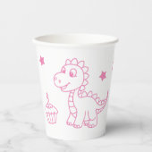 dinosaur birthday supplies pappbecher (Vorderseite)