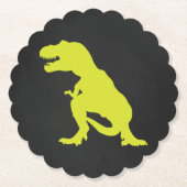 Dinosaur Birthday T rex Untersetzer (Vorderseite)
