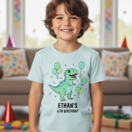 Dinosaur Birthday T-Shirt: Your Child's Custom 